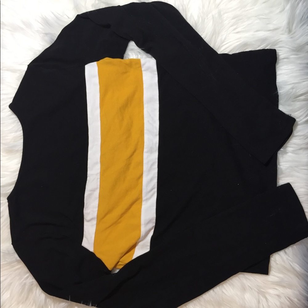 Black striped long sleeve